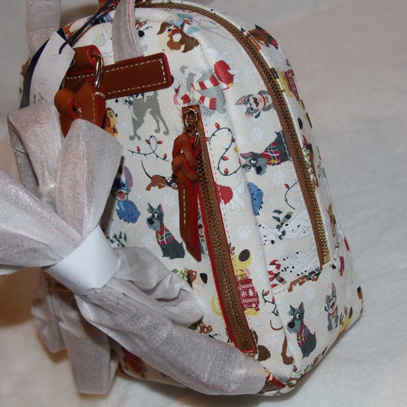 NWT Dooney & Bourke Disney Christmas Santa Tails Backpack - Picture 5 of 6